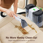 LABIGO Upholstery & Couch Cleaner Machine, 18Kpa Portable Carpet Cleaner Machine for Deep Cleaning, Spot Cleaner and Carpet Shampooer for Pet Messes, Rug, Furniture, Mattress, Sofa, Stairs & Car