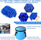 37Pcs Car Wash Kit Cleaning Kits with Foam Gun Sprayer Bucket Towels Tire Brush Wash Mitt Sponge Duster Brush Car Wash Detailing Kit is Complete Car Care Tools