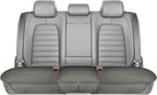 Motor Trend Rear Seat Protector for Cars, SUVs & Trucks – Nappa Leather Bench Cover Protector - Car Seat Cover for Kids, Pets & Baby - Durable Back Seat Protector, Gray Universal Fit Bottom Coverage