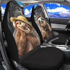 Funny Car Seat Cover Front Seats Only,Sloth Driver Front Bucket Seat Cover Decorative Vehicle Cushion Seat Cover Set,Automotive Accessories Interior Decoration