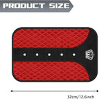 Red Bling Car Console Cover Hot Red Arm Rest Center Console Cushion Pad, Universal Anti-Slip Leather Armrest Box Decor Protector with Crystal Sparkling Rhinestone Car Accessories(Red)