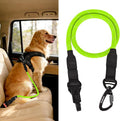 PetBonus Dog Seat Belt for Car, Durable Rope Dog Car Harness Seatbelt for Vehicle, Pet Tether Safety Restraint with Heavy Duty Buckle Hook Latch Lockable Clip for Small Medium Large Breeds (Green)