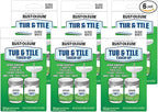 Rust-Oleum 244166-6PK Tub And Tile 2-Part Touch Up Paint, White, 6 Pack