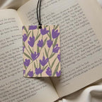 Floral Pattern Car Air Freshener 4 Pcs, Lavender/White Flower/Tulip/Poppy Hanging Scents, Botanical - themed Car Accessories for Women/Girls, Decor for Room/Closet/Drawer