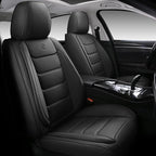 Full Coverage Faux Leather Car Seat Covers Full Set,Automotive Seat Covers for Cars,SUVs Pick-up Truck, Car Seat Cushion, Black Seat Covers,Front Seat Cover,Car Seat Protector