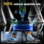 Smart Car Air Freshener Diffuser Voice Control with Starry Projection Light, 3 Adjustable Modes Intelligent Aromatherapy for Essential Oil, Smart Auto On/Off, Voice Edition (Cologne)