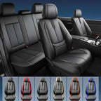 Fit 4Runner Car Seat Covers for Toyota 4Runner 2003-2024 2025 2026 -Upgraded Premium Waterproof & Breathable Leather, Airbag Compatible, All-Weather Seat Cushion Protector,2 Front/Black