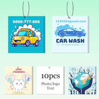10-1000Pcs Custom Air Fresheners with Picture Double Sided Personalized Photo/Logo Air Freshener for Car Personalized gift for Company Branding Business Events Store Promotion