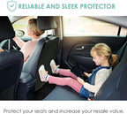 FH Group Faux Leather Auto Seat Back Kick Protectors, Heavy Duty Car Kick Mats for Kids –2-Pack Back Seat Protector for Driver and Passenger Seat