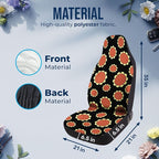 GENANY Sunflower Pattern Car Seat Covers Set of 2, Breathable Front Seat Covers for Truck Sedan SUV, Anime Car Accessories, Anime Gift for Women Men