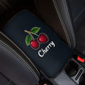 Dreaweet Car Center Console Cover Cute Cherry Car Accessories Arm Rest Cover Pad Comfort Anti-Scratch Middle Console Cover Universal Fits for SUV Trucks Sedan