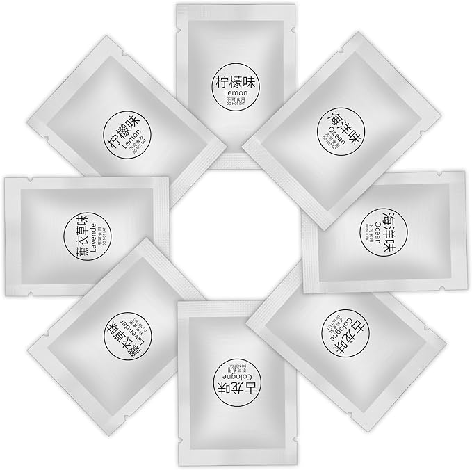 8 Packs Car Air Vent Clips Freshener Refills Solid Fragrance Replacement Pads, Long Lasting Fresheners for Cars(4 Scents included Cologne,Lavender, Lemon, Ocean)