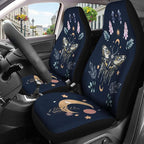 GENANY Luna Moth Car Seat Covers Set of 2, Breathable Front Seat Covers for Truck Sedan SUV, Boho Car Accessories, Boho Themed Gift for Women