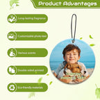 Custom Air Fresheners with Picture, Personalized Air Freshener for Cars, Customized Photo Gift with Scents for Family and Lovers