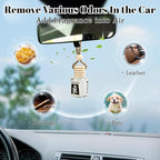 4 Pack Car Air Freshener Hanging, Natural Essential Oil Car Fresheners Long Lasting Car Fresheners Diffuser,Air fresheners for Home,Cute Car Interior Accessories for Women/Men