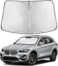 EcoNour Windshield Sunshade Compatible for BMW X1 2016-2020 2021 2022, Sun Visor for Front Windshield & Window Sun Shade Cover, UV Heat Blocker & Protector, Car Accessories
