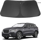 Windshield Sun Shade Custom Fit for 2016-2024 2025 2026 Jaguar F-Pace F Pace Accessories Foldable Sunshade Sun Blocker Protect Car from Sun Rays & Heat Damage Keep Car Cooler