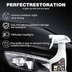 Headlight Restoration Kit, Automotive Headlight Cleaner Polishing Kits, Headlamp Repair Polisher Cleaning Kits Ceramic Coating Spray Head Light Restoring Kit for All Vehicle Types