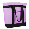 CIVJET Insulated Reusable Tote Bag for Grocery Shopping for Women/Men, Pizza/Food Delivery Bag to Keep Food Cold/Hot for Commercial Delivery Services, Cooler bags for Travel/Beach/Picnic, Lavender