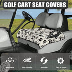 Biyejit Golf Cart Seat Covers with 4 Pockets Golf Cart Seat Towel Blanket Fits 2-Seat Golf Carts, Golf Cart Accessories