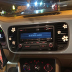 6 Pcs Metal Daisy Air Vent Clips Flower Car Air Freshener Clip Air Conditioning Outlet Clip Bling Charm Car Inter Decor Accessories for Girls Women