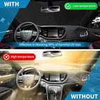 Windshield Sun Shade for 2015-2024 2025 Dodge Challenger Accessories Front Window Sunshade with 210T Sun Visor Protector Blocks UV Rays Heat Sun Shield Keep Car Cooler