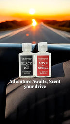 1 OZ Premium Car Diffuser Refill Oil – 2 Pack Long Lasting Fragrance Oil for Car, Home & Office | Compatible with Most Diffusers | Fresh, Pleasant Scent for Every Space (Black Ice + Love is a Spell)