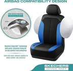 Skechers Car Seat Covers,GOGA Mat Oxford Cloth Seat Covers,Waterproof Car Seat Covers Front Seats,Automotive Universal Fit Seat Cover for Most Cars, Suvs, Trucks,Blue