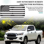 Woanger Windshield Sun Shade Foldable Car Front Window Covers for Car Accessories Sun Heat UV Rays Visor Protector Protection for Universal Cars SUV Truck (Flag)