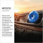 SPIN Car Air Freshener for AC Vent – ARTISTIC AEGEAN BREEZE, Essential Oil Car Fragrance, Liquid Free Solid Core, Long Lasting (3 Pack)
