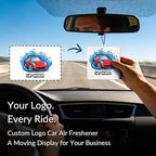 10-1000 Pcs Custom Air Fresheners with Picture - Personalized Photo/Logo/QR Code/Text, Bulk Promotional Car Gifts for Business Branding Events (A3-Square)