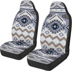 ELEQIN Car Seat Covers Universal High Back Fashion Cushion Protector for Car Truck Suvs,Sedans,Vehicles,Airbag Compatible Front Car Seat Covers 2 Pack Purple Aztec Tribal