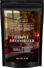 Lapew It's The Season Carpet Deodorizer Powder - Pet Safe Freshener for Vacuuming | Scented Odor Eliminator for Home | 16 oz