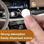 30Pcs Car Air Freshener Refill Felt Pads, 17.5MM/0.7inch Unscented Air Freshener Vent Clips Replacement White Oil Perfumes Refill Tablets for Car Diffusers