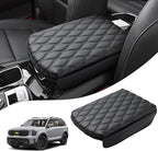 Autorder Center Console Cover for 2020-2024 2025 2026 Kia Telluride Accessories Armrest Cushion Cover Nappa Leather Middle Console Covers Telluride Console Cushion Pad Anti-Scratch