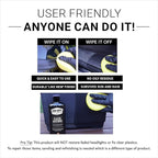 CAR GUYS Plastic Restorer | Bring Plastic, Rubber, and Vinyl Back to Life! | User Friendly Trim Restorer | Safe Auto Detailing Supplies | 8 Oz Kit with Foam Applicator