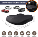 Adult Booster Car Seat Cushion, Wedge Memory Foam Pad for Driving Seat, Effectively Increase Height by 3.94 inch, Car Travel Accessories for Long Trips, (Coffee)