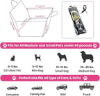 2PCS Car Door Protector for Dogs Pet Car Cover-Waterproof Scratchproof Nonslip Durable Machine Washable (2 Packs Universal Fit) (Cream)