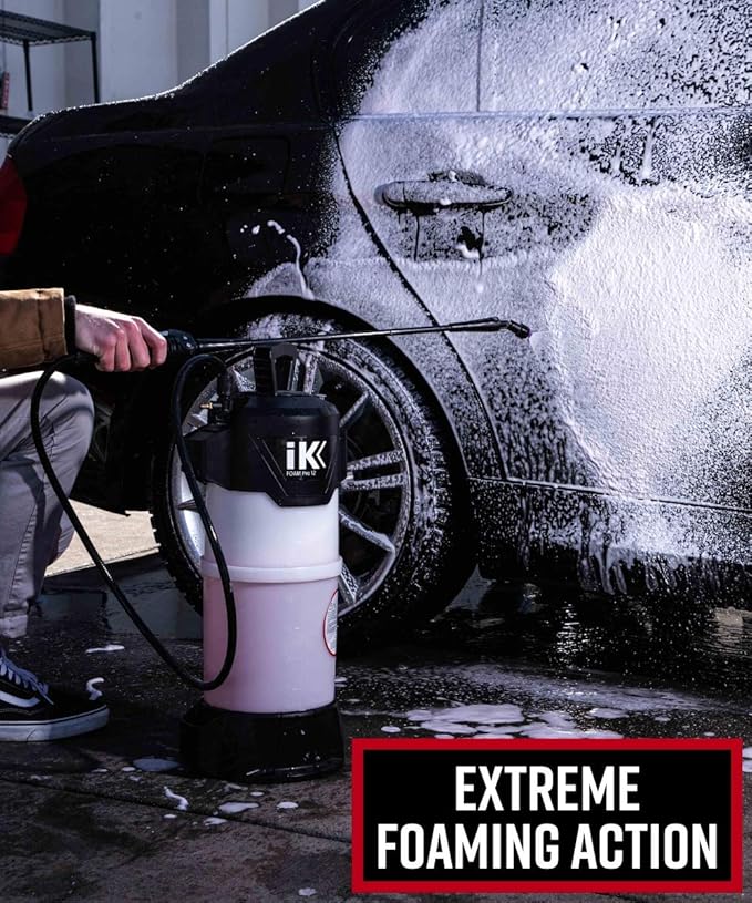 Adam's Polishes IK Foaming Pump Sprayer (6 Liters) - Pressure Foam Sprayer Cleaning Kit Car Wash Detailing | Fill with Car Wash Soap Wheel & Tire Cleaner Rim | Water Sprayer Lawn Garden Weeds