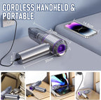 Car Vacuum Portable Cordless 20000PA High Power 4-in-1 Compressed Air Duster & Air Blower & Pump Hand Held Vacuum with Brushless Motor for Car, Home, Office,Camping Ideal Gifts for Men & Women