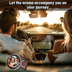 WOCOCN Customized Photo Car Air Freshener, Double-Sided Record Player Design, Unique Turntable Vinyl Shape,Meaning Gifts for Dad, Mom, Friends, Colleagues（9pcs） (Black)