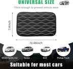 Car Center Console Pad, Waterproof Auto Armrest Seat Box Cover, PU Leather Arm Rest Protector Cushion Pad, Universal Vehicle Interior Protection Accessories for Car SUV (Black & White)