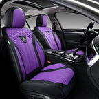 FLORICH Leather Seat Covers for Car Waterproof Front Seat Covers 2 Pack Purple Car Seat Cover Universal Driver Seat Protector for Most Cars Trucks SUV