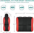 Skechers Car Seat Covers,Leather Seat Covers with GOGA Mat Technology,Waterproof Car Seat Covers Full Sets,Airbag Compatible,Comfort Universal Fit for Most Cars,Vans,Trucks,SUVs,Red