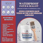 Upgraded Invisible Waterproof Agent Clear as Crystal, Transparent Waterproof Paint for Both Interior and Exterior Use on Rooftops, Bathrooms, and Walls for Leak Prevention and Tight Seal. (35OZ)