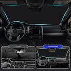 Car Sun Shade for 2010-2025 2026 Toyota 4Runner Windshield Sun Shade, Sun Visor Windshield Screen Cover for 4-Runner Front Window Sunshade Foldable Auto Interior Accessories UV Block to Keep Cool