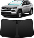 INSAUTO Custom Fit Windshield Sun Shade Accessories for Jeep Compass 2017-2025, Foldable Front Window Sunshade, UV & Heat Reflector, Keeps Interior Cool, Includes Storage Bag