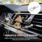 Car Air Freshener Diffuser 2 Pack Hanging Air Freshener Diffuser - Citrus&Jasmine Cedar Breeze Scent Car Fresheners 120 days Long Lasting Vent Clip 0.27 oz Each Air Fresheners Gifts for Women Birthday