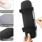 MOSISO Chair Armrest Pads (2 Pack), Memory Foam Home/Office Chair Arm Rest Covers Comfy Computer Gaming Elbow Cushion Removable Washable Elbow Support Forearm Pressure Relief, Gray