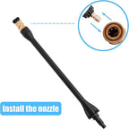 Pressure Washer Spray Gun - for Ryobi Pressure Washer Gun M22-14MM and M22-15MM Hose Connectors - with 1 Tips Holder and 5 Spray Nozzle Tips